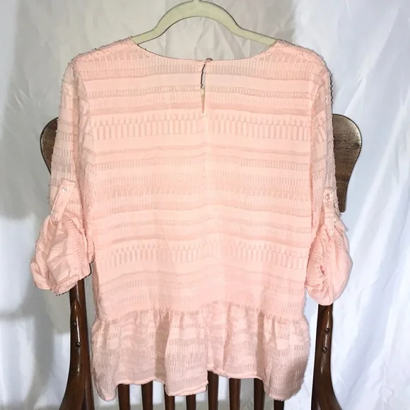 Calvin Klein Tunic Top, Button Sleeves - Picture 4 of 4